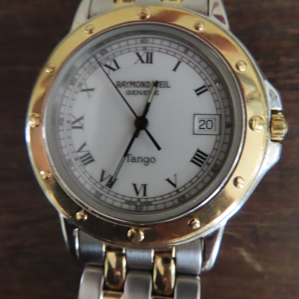 Raymond Weil 5560 Tango Collection Two Tone Men's Watch 36mm